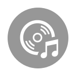 инфографика CD диск с нотой